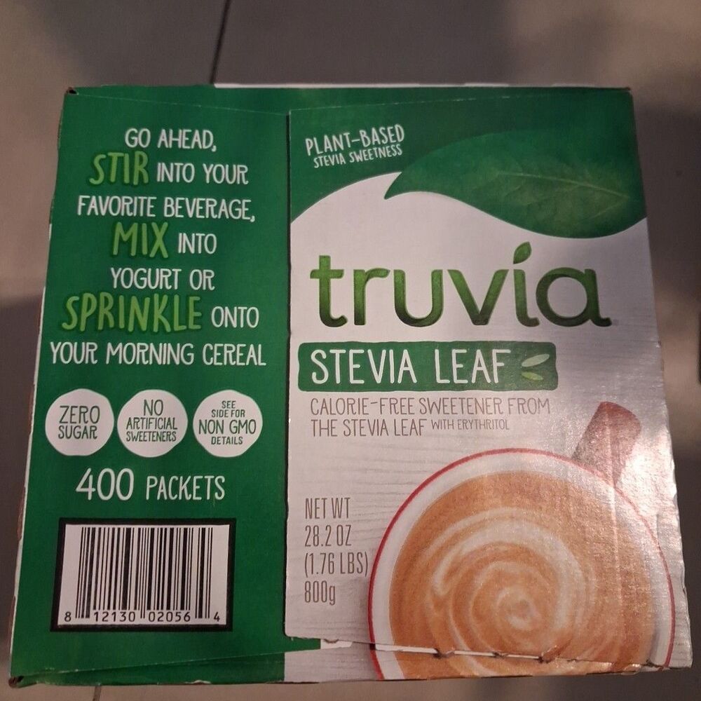 Truvia Stevia Leaf Calorie-Free Natural Sweetener 400 ct (Individual Packets)